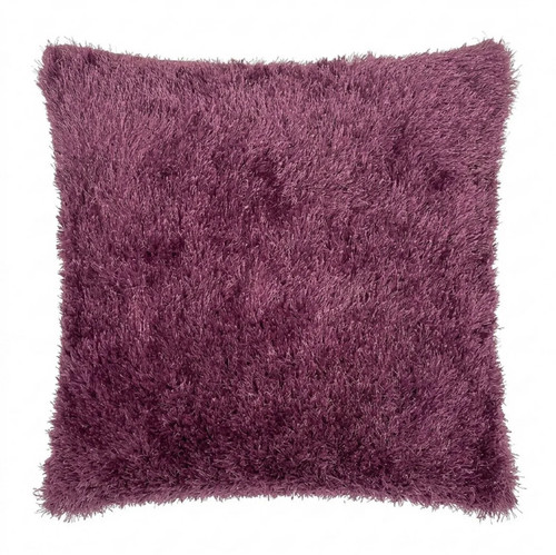 Cushion cover purple shaggy - cushion,