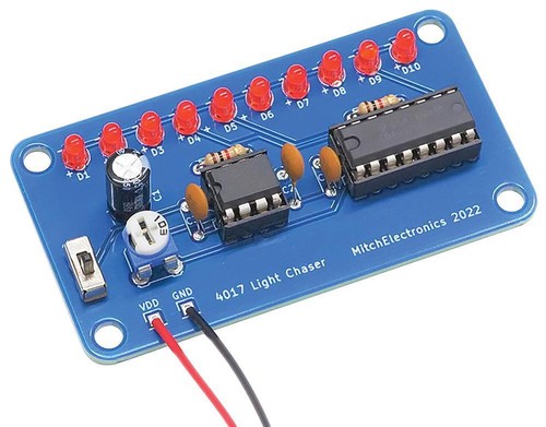 4017 light chaser project kit - chaser,