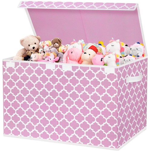 Large pink wooden toy - large, chest