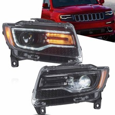 VLAND Projector Full LED Headlights For 2011-13 Jeep Grand Cherokee w/Animation