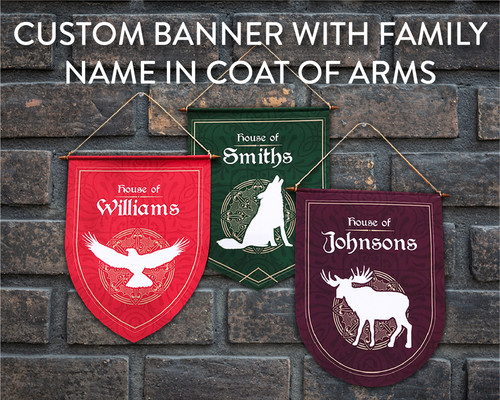 Medieval style family banner - medieval,