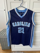 Champs North Carolina Tarheels College NCAA Basketball Jersey Blue Mens Large 21