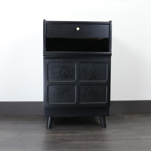 Black ebonised vintage nathan - black,