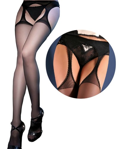 Erotic sheer suspender - erotic, tights