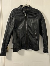 Diesel Leather Jacket Men Size