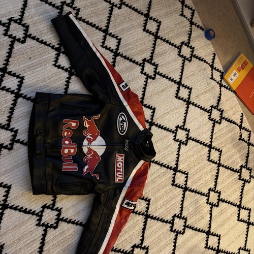 Kids large leather red - red, bull