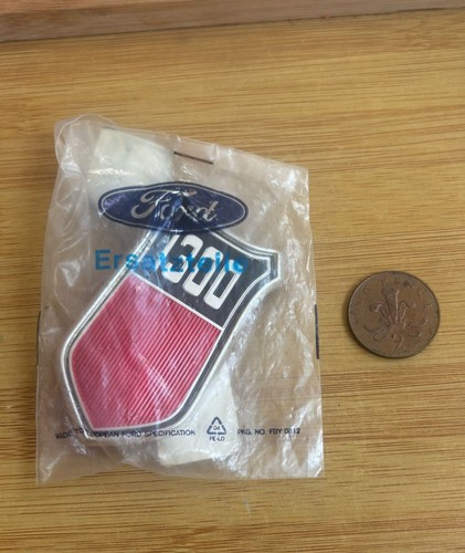 Vintage ford car - badge, red
