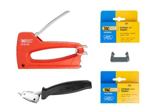Manual staple gun kit - staple,