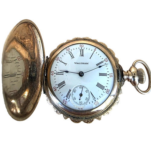 Waltham antique pocket watch - antique,