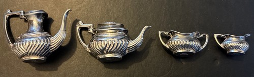 Sterling silver miniature tea - sterling,