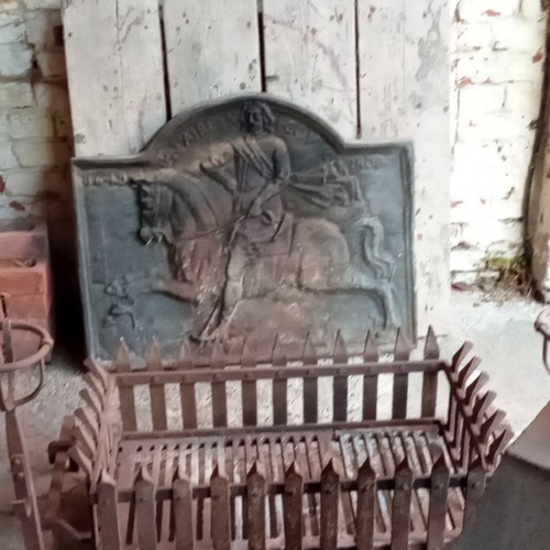 Antique style metal - metal, fireplace