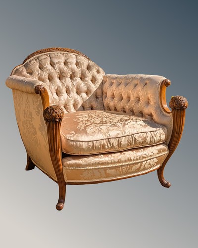 Superb french walnut armchair - french,