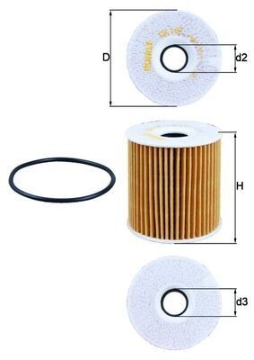Oil filter ox149d knecht - filter,