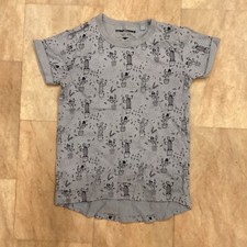 Next Kids Light Blue T-shirt Short Sleeve Top Cactus Print Fun Age 5 - 6 Years