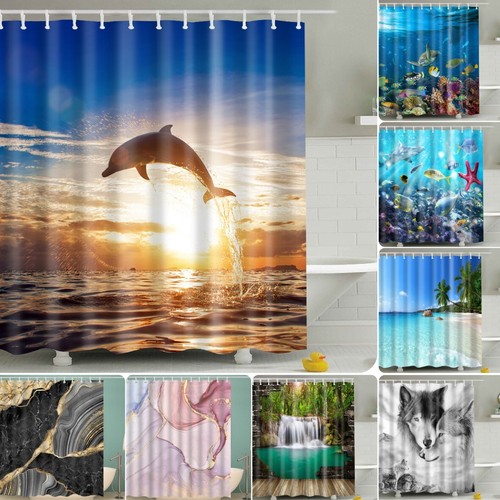 Shower curtain printed - shower,