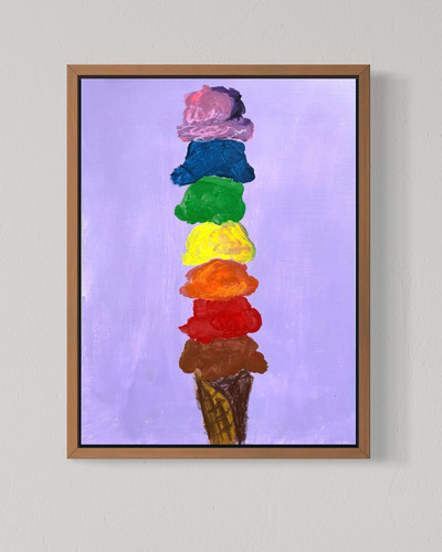 Ice cream tower 12x16 - ice,