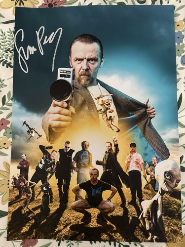 Simon pegg hand signed - hand,