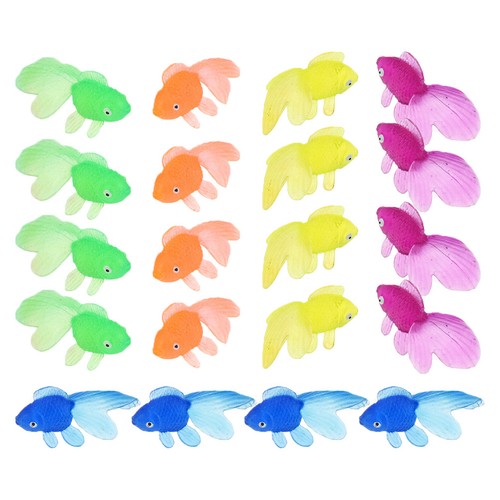 Kids plastic goldfish figurine - goldfish,