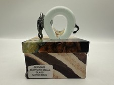Elephant Glass Napkin Ring