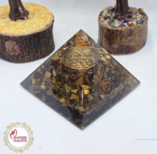 Tiger eye crystal orgonite - eye,