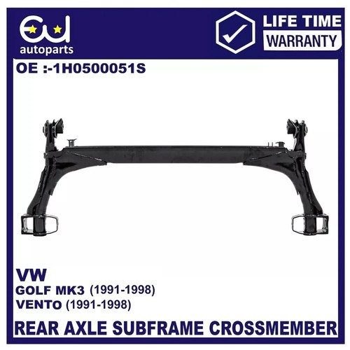 Rear axle subframe crossmember - axle,