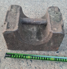 Vintage 56lb Weight Very Heavy Rusted Metal Door Stop Ornament Gazebo Tie Down