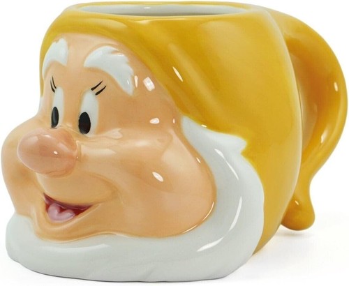 Snow white happy mug - white, 3d