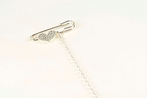 Diamante heart charm - 2,