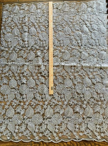 Silver metallic embroidered - silver,