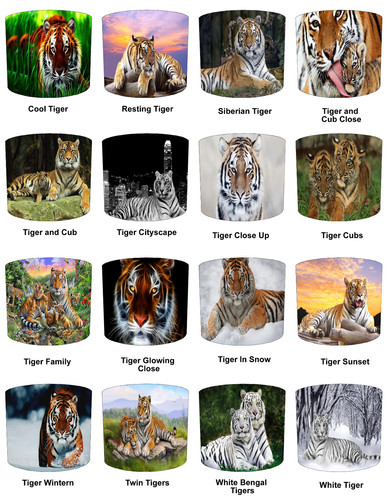 Tiger lampshades ceiling light - lampshades,