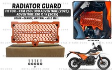 Fit For KTM Adventure "250/390, Adventure 390 X/R (2025) Orange Radiator Guard"