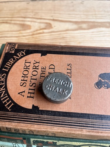 Vintage french chalk pocket - chalk,