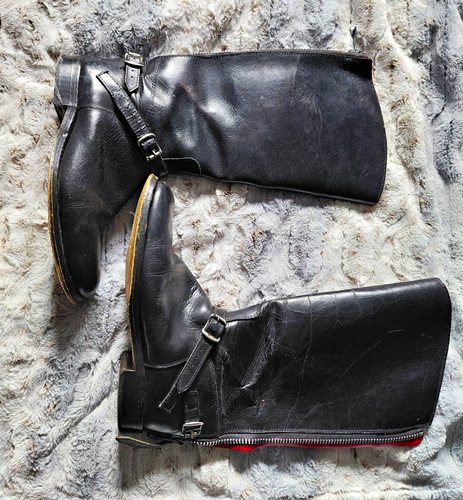 1960s 1970s motorcycle boots - ,