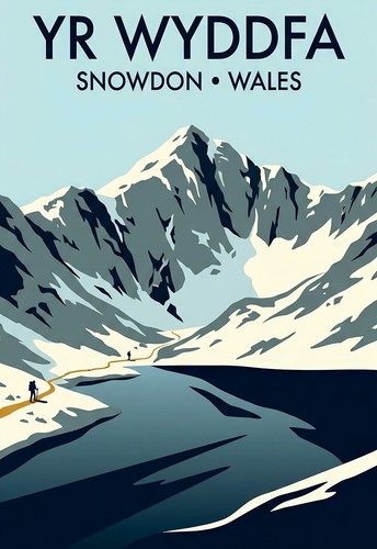 Travel poster wyddfa - travel, yr