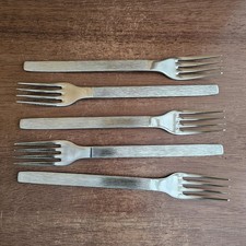 Viners SABLE Design: Five Dinner Forks (20cm)  Vintage 