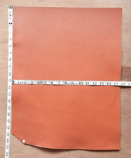 2.2MM THICK SADDLE TAN FULL GRAIN VEG TAN CRAFT LEATHER HIDE LARGE PIECES