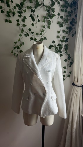 Women white frayed tweed - women’s,
