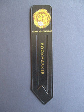 Leather bookmark lions - leather,