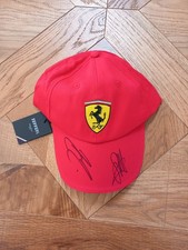 Signed ferrari cap with labels - signed,