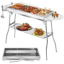 Folding BBQ Charcoal Barbecue Grill Stainless Steel Garden Picnic Camping Stove