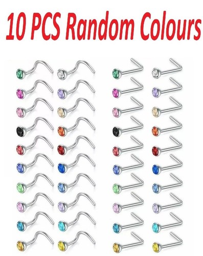 Nose studs surgical steel - x,