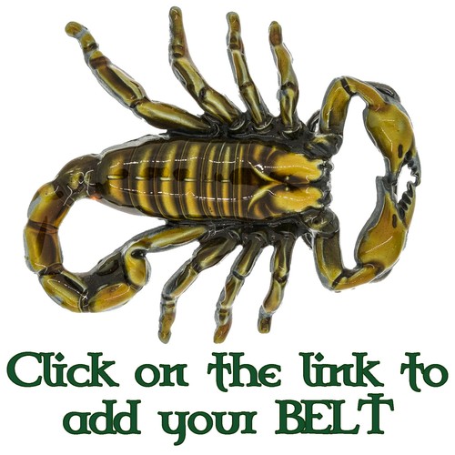 Scorpion belt buckle - 3d,