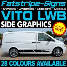 to fit MERCEDES VITO LWB GRAPHICS STICKERS STRIPES DECALS CAMPER DAY RACE VAN 