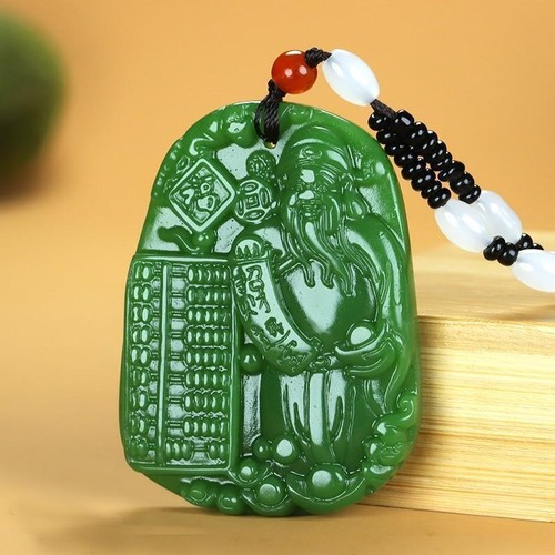 Jade god wealth pendant - of,