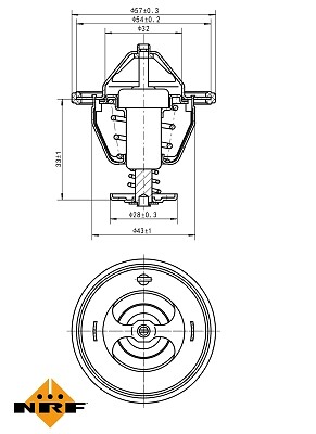 Nrf 725174 thermostat - nrf, coolant