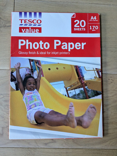 Tesco glossy photo paper - a4,
