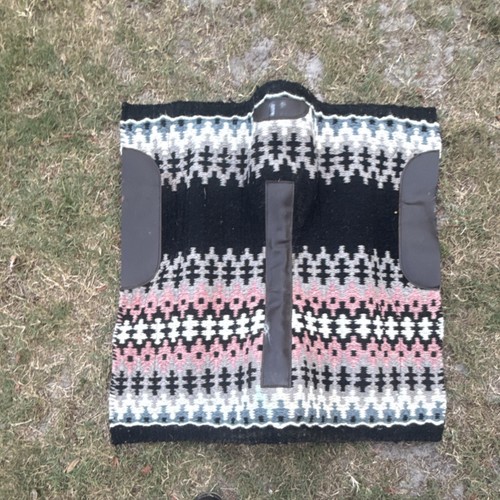 Contoured wool western saddle - wool,