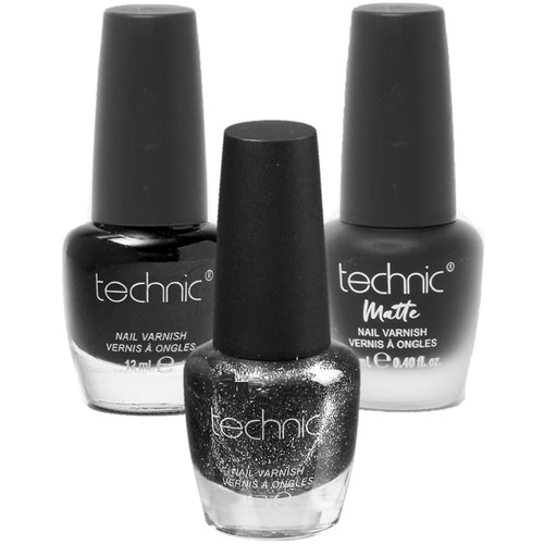 Black nail varnish polish - nail,