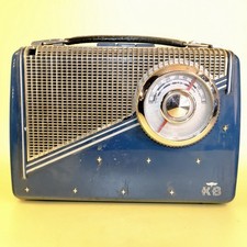 KB STARLIGHT RHAPSODY VINTAGE 1959 TRANSISTOR RADIO BLUE Working Order