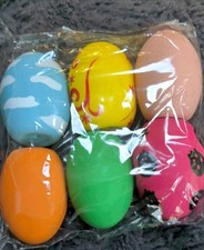 Dog Squeaky Toy, 6 PCS Latex Bouncy Egg Balls with Squeaker for Puppy Small Pet
